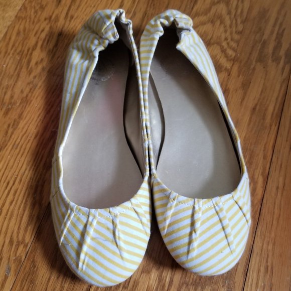 Gap yellow striped flats - Picture 5 of 5